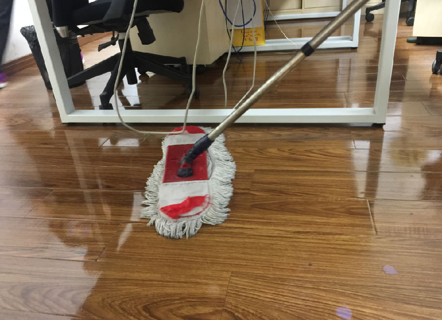 郑州木地板保洁案例